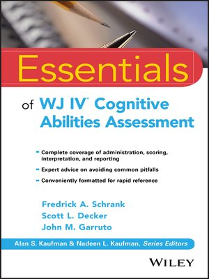 cover image of Essentials of WJ IV Cognitive Abilities Assessment